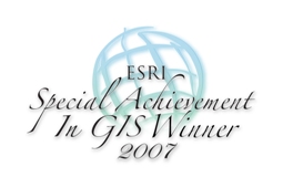 Winner of the 2007 ESRI Special Achievement in GIS Award.